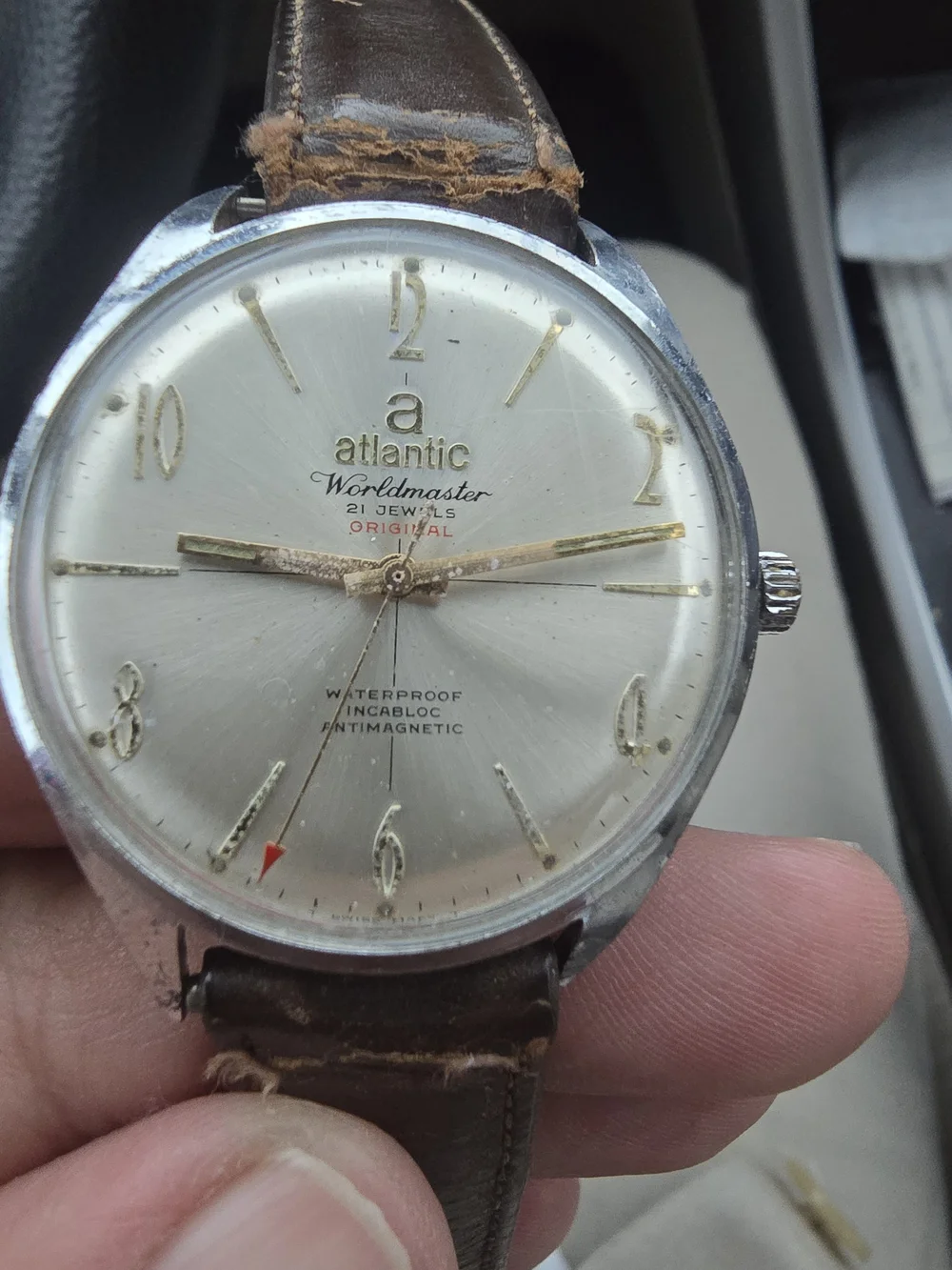 Vintage Atlantic Worldmaster 21 Jewels Watch